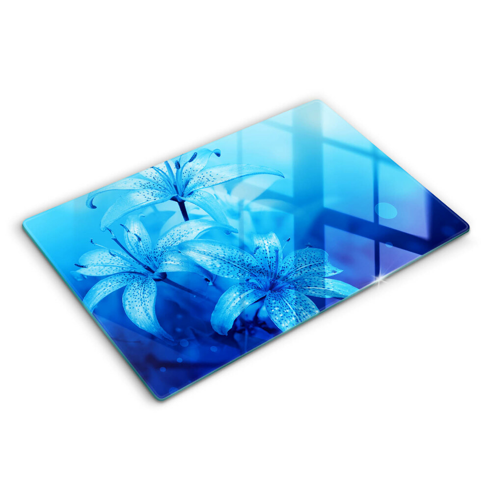 Cubre encimera Flores azules