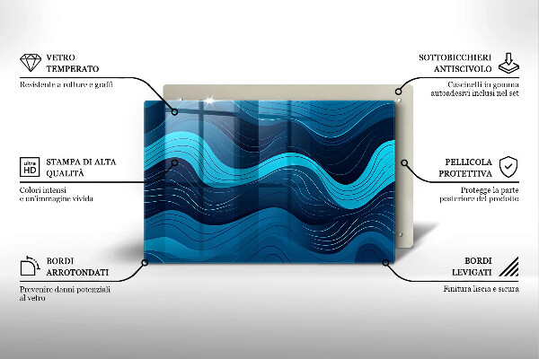 Cubre encimera Ondas abstractas