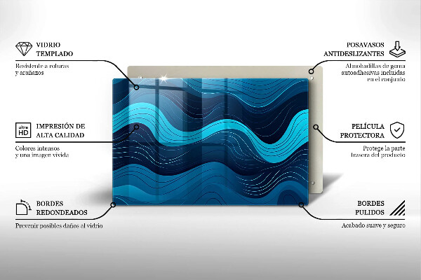 Cubre encimera Ondas abstractas