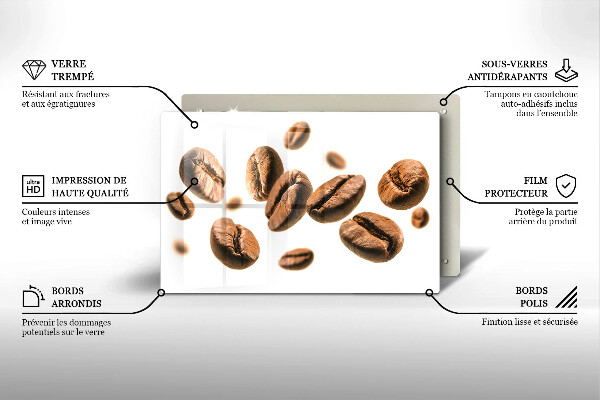 Cubre encimera Granos de café