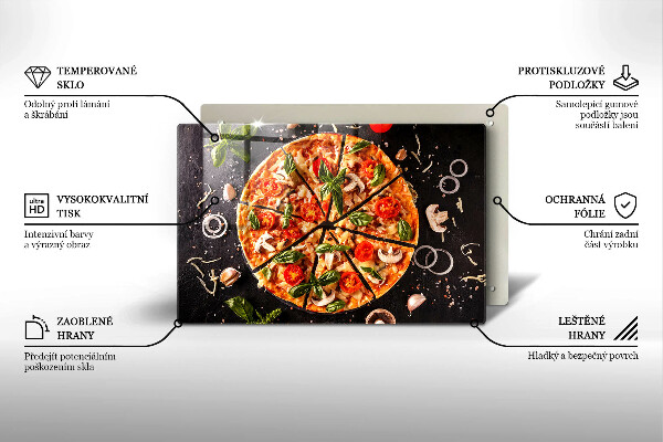 Cubre encimera Pizza con champiñones