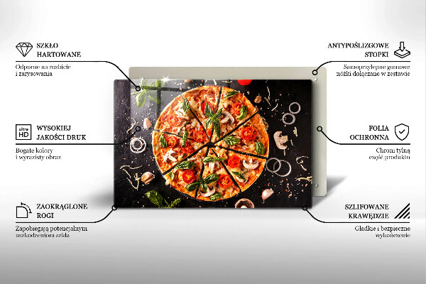 Cubre encimera Pizza con champiñones