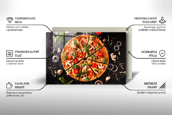 Cubre encimera Pizza con champiñones