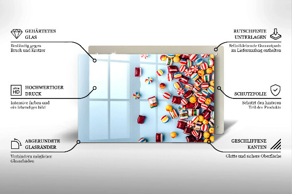 Cubre encimera Caramelos de colores