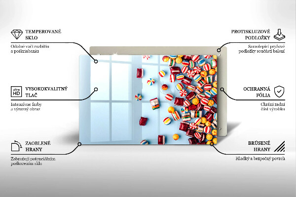 Cubre encimera Caramelos de colores
