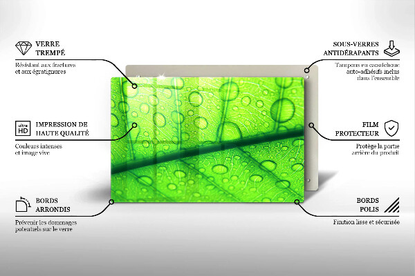Cubre encimera Primer plano de una hoja