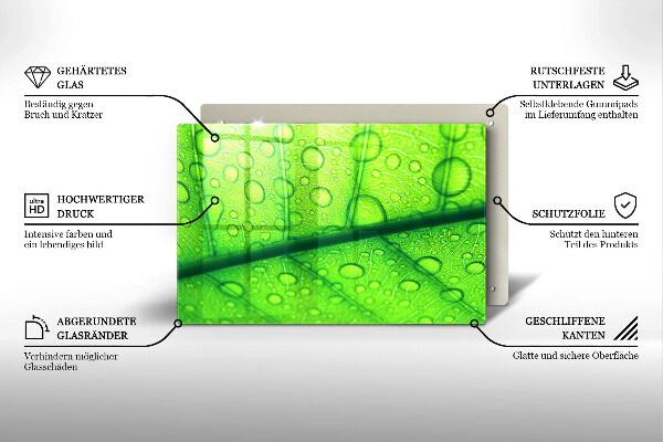 Cubre encimera Primer plano de una hoja