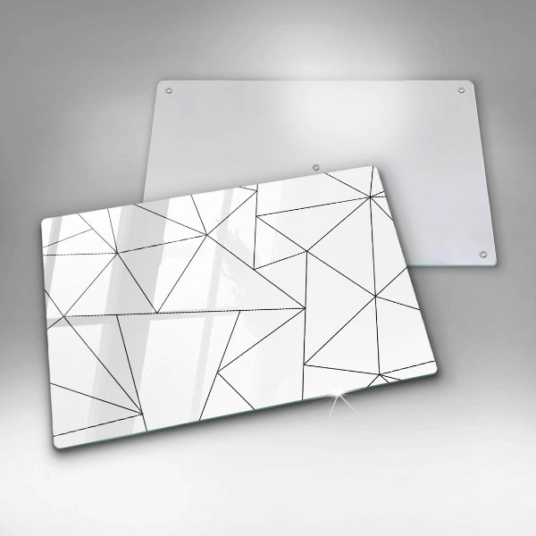 Cubre encimera Triángulos blancos