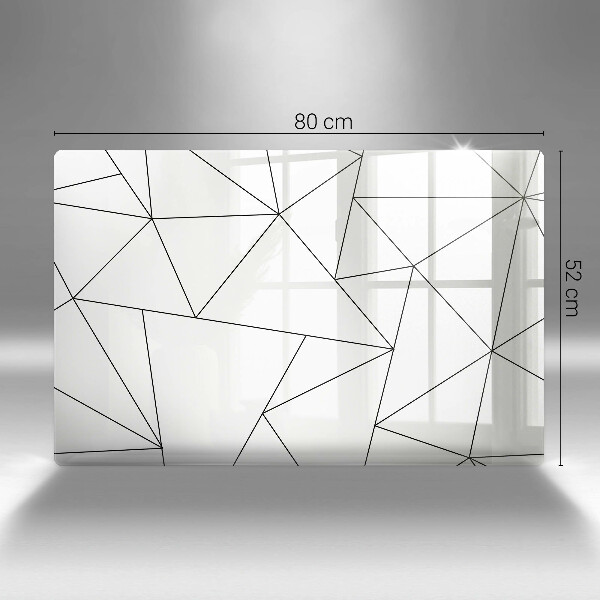 Cubre encimera Triángulos blancos