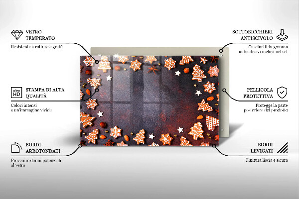 Cubre encimera Navidad de pan de jengibre