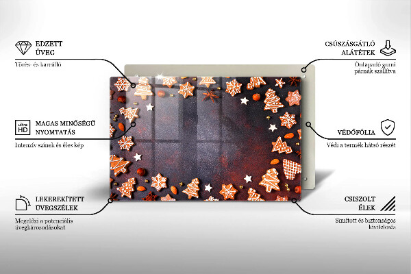 Cubre encimera Navidad de pan de jengibre