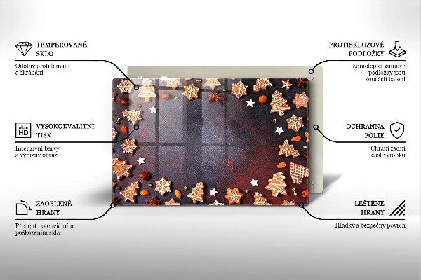 Cubre encimera Navidad de pan de jengibre