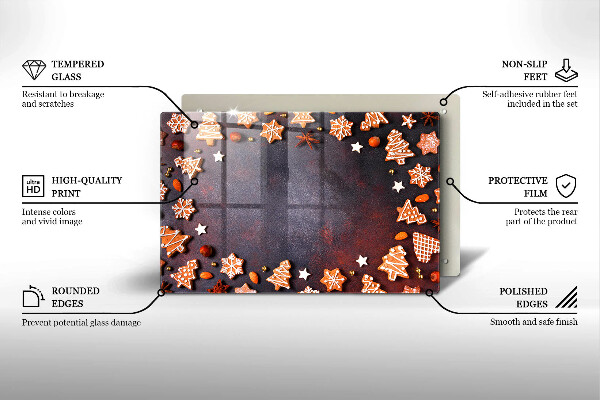 Cubre encimera Navidad de pan de jengibre