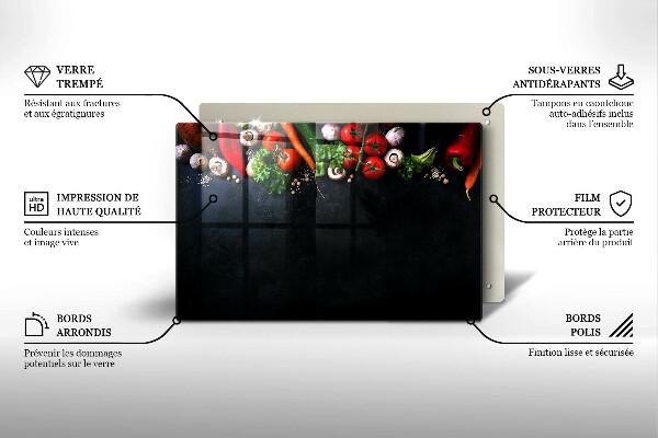Cubre encimera Verduras coloridas