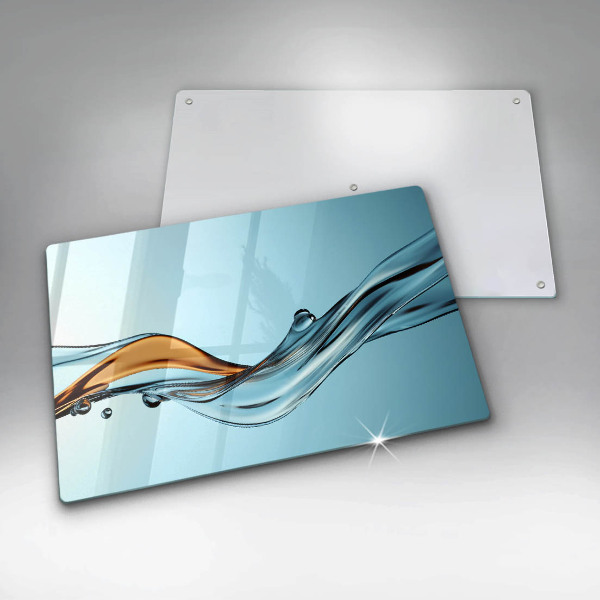 Cubre encimera Agua sobre un fondo azul