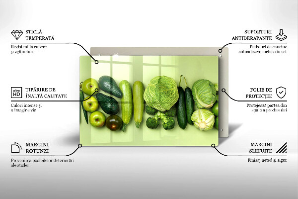 Cubre encimera Frutas y verduras verdes
