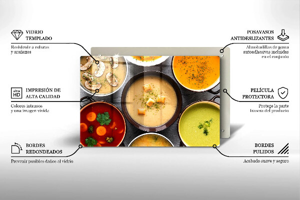 Cubre encimera Sopas coloridas