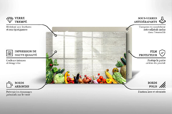 Cubre vitrocerámica Verduras en tapas