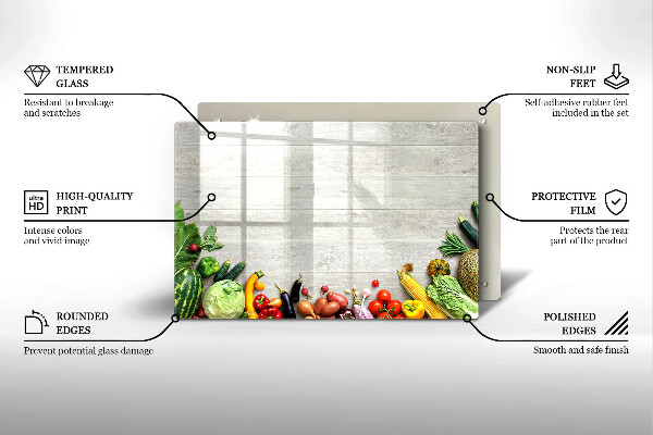 Cubre vitrocerámica Verduras en tapas