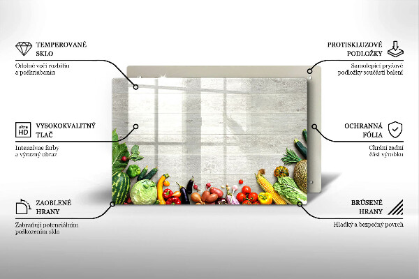 Cubre vitrocerámica Verduras en tapas