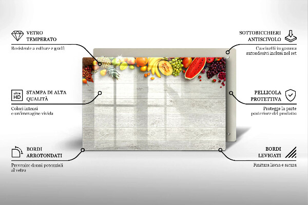 Cubre vitrocerámica Frutas en portadas