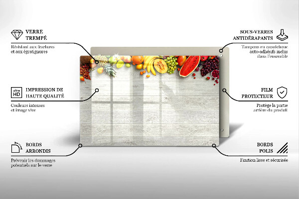 Cubre vitrocerámica Frutas en portadas