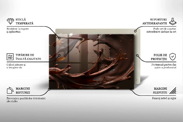 Protector placa inducción Chocolate liquido