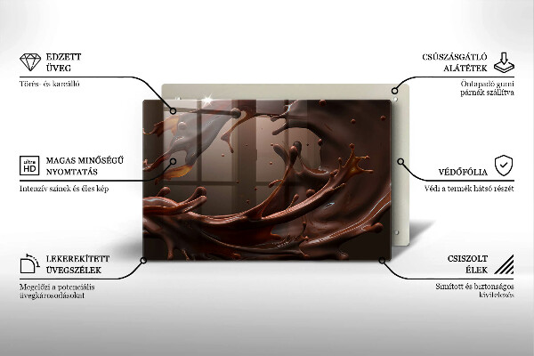 Protector placa inducción Chocolate liquido