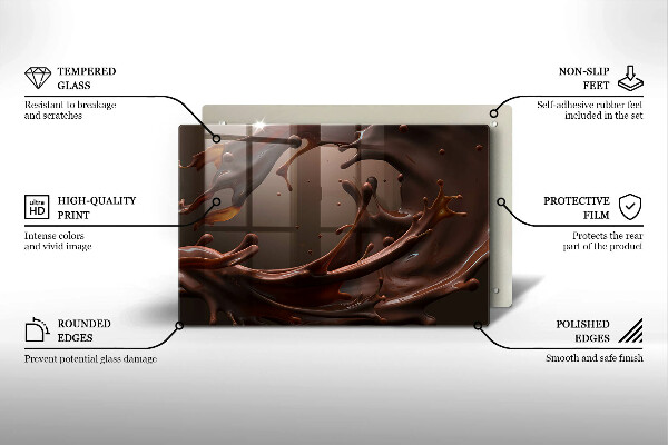 Protector placa inducción Chocolate liquido