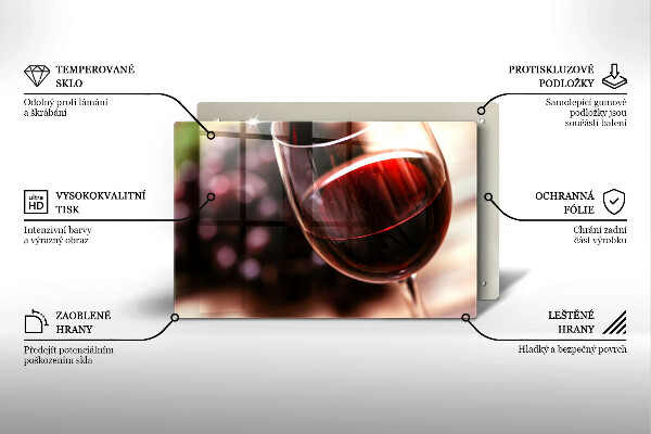 Protector placa inducción Una copa de vino tinto