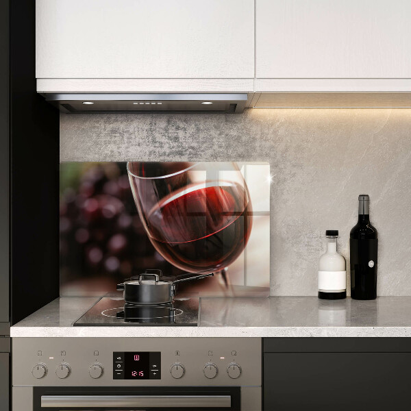 Protector placa inducción Una copa de vino tinto