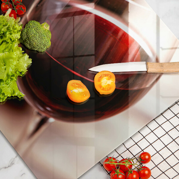 Protector placa inducción Una copa de vino tinto