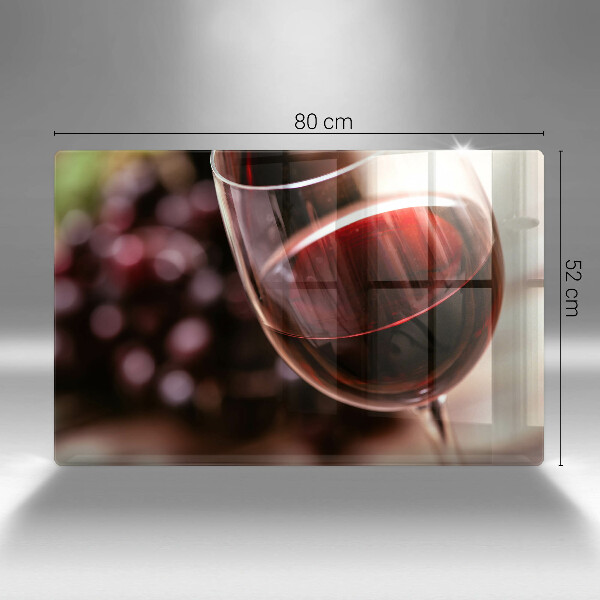 Protector placa inducción Una copa de vino tinto