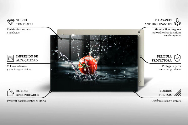 Protector placa inducción Tomate en agua