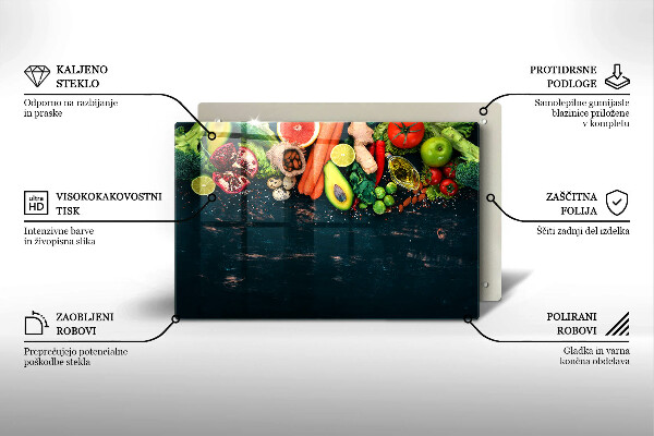 Cubre vitrocerámica Frutas y vegetales