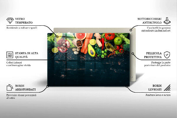 Cubre vitrocerámica Frutas y vegetales