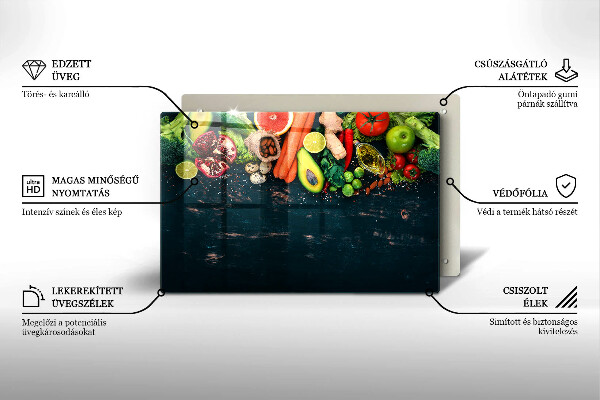 Cubre vitrocerámica Frutas y vegetales