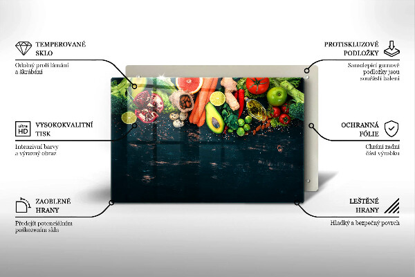 Cubre vitrocerámica Frutas y vegetales
