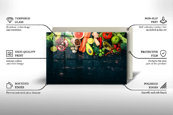 Cubre vitrocerámica Frutas y vegetales