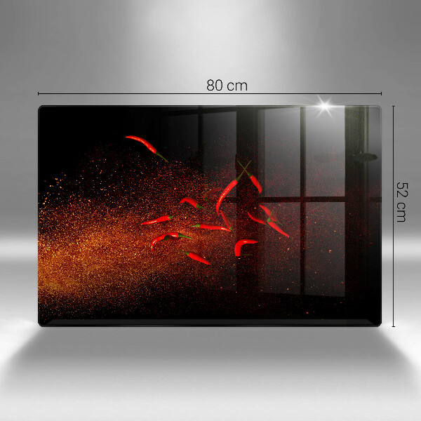 Cubre vitrocerámica Pimientos picantes