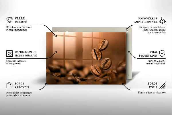 Cubre vitrocerámica Granos de café