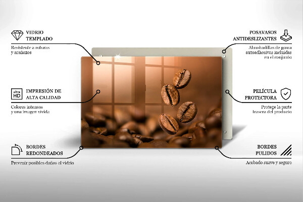 Cubre vitrocerámica Granos de café