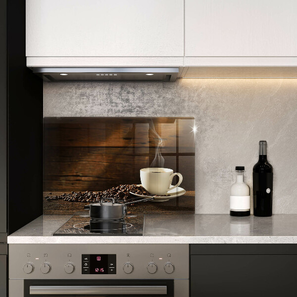 Cubre vitrocerámica Taza de café de madera