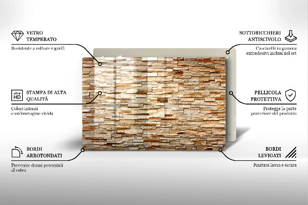 Cubre vitrocerámica Textura de piedras decorativas
