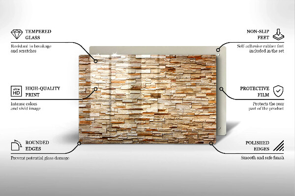 Cubre vitrocerámica Textura de piedras decorativas