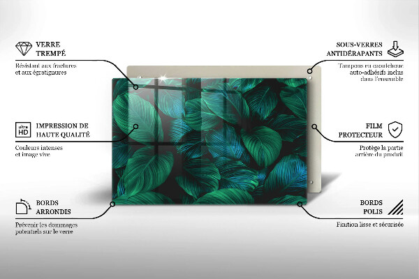 Cubre vitrocerámica Hojas de la selva