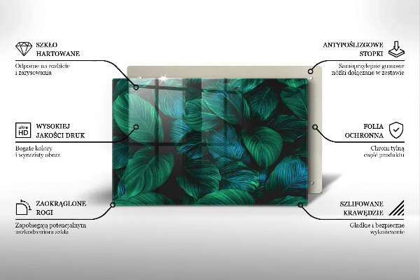 Cubre vitrocerámica Hojas de la selva