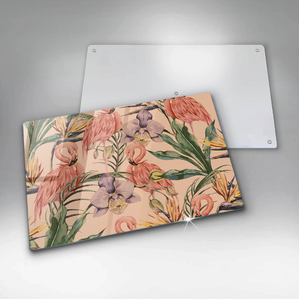 Protector placa inducción Ilustración de flamencos