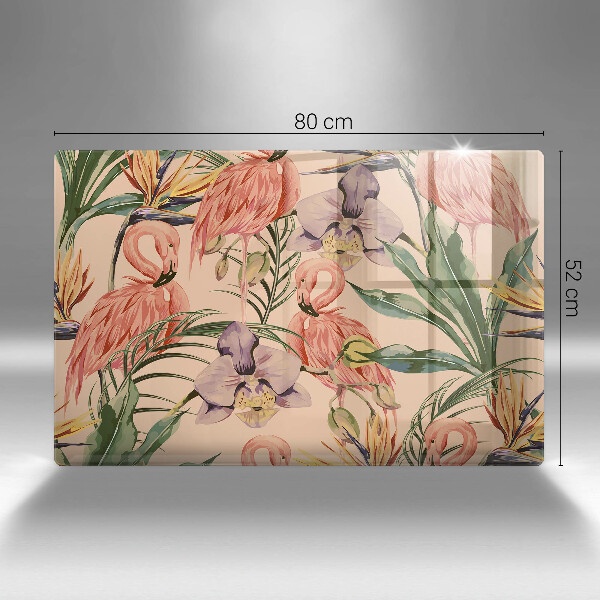 Protector placa inducción Ilustración de flamencos