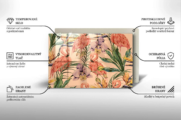 Protector placa inducción Ilustración de flamencos